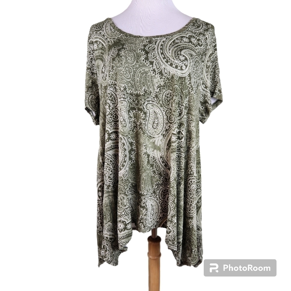 NWT Jones New York Paisley Print Top